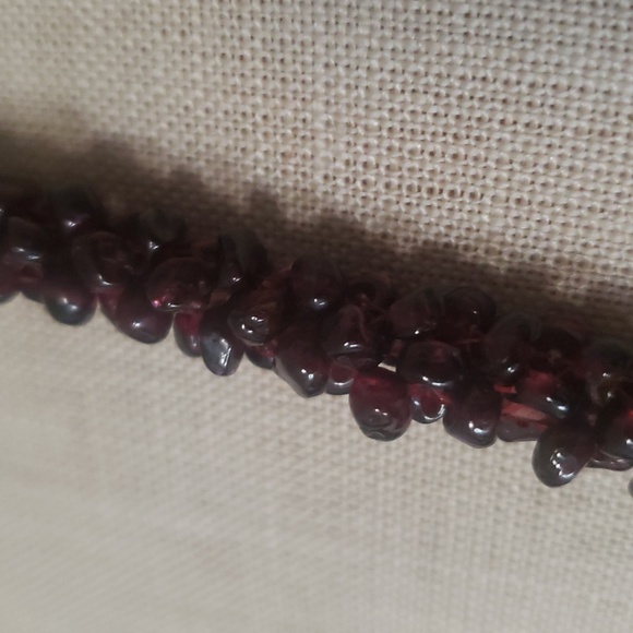VTG 36" Raw Garnet Rope Necklace - Picture 5 of 5